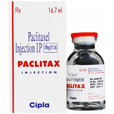 PACLITAX 100 MG / 16.7 ML ( PACLITAXEL ) FOR IV INJECTION 16.7 ML VIAL